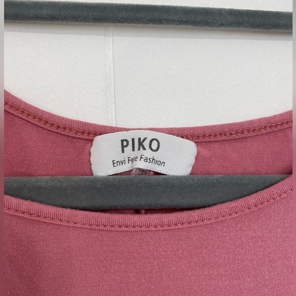 Womens Piko Long Shirt / Dress In Pink Sz M - Picture 3 of 3